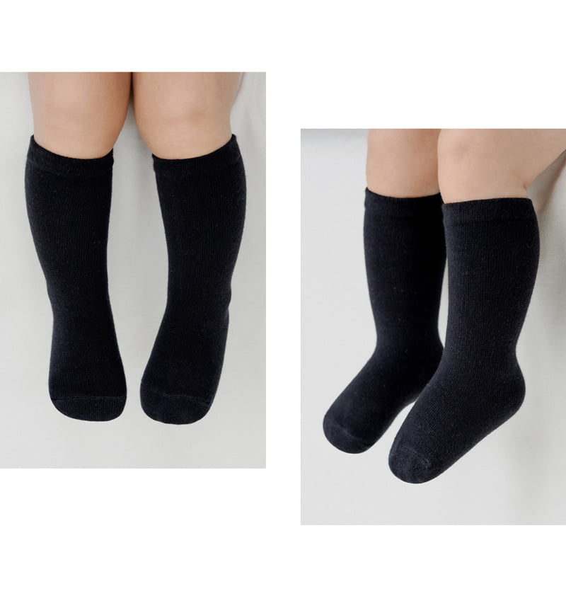 Kids Clara - Korean Baby Fashion - #babyfever - Mono Baby Knee Socks (set of 5) - 5