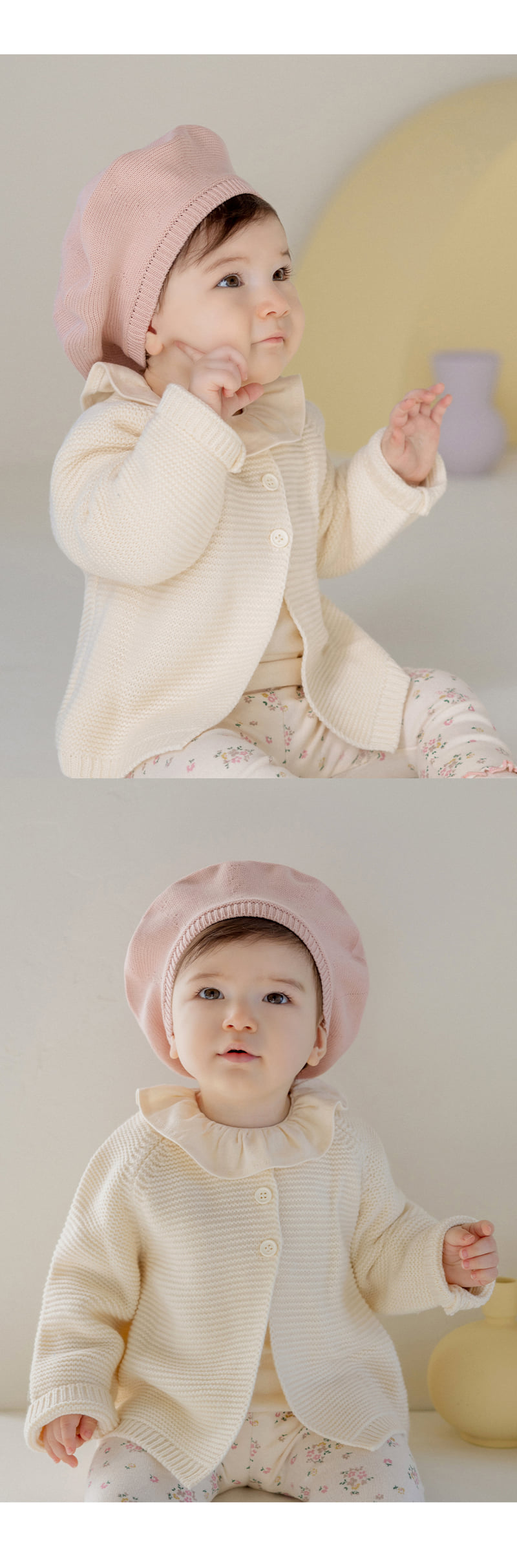 Kids Clara - Korean Baby Fashion - #babyfashion - Chouchou Knit Baby Beret - 4