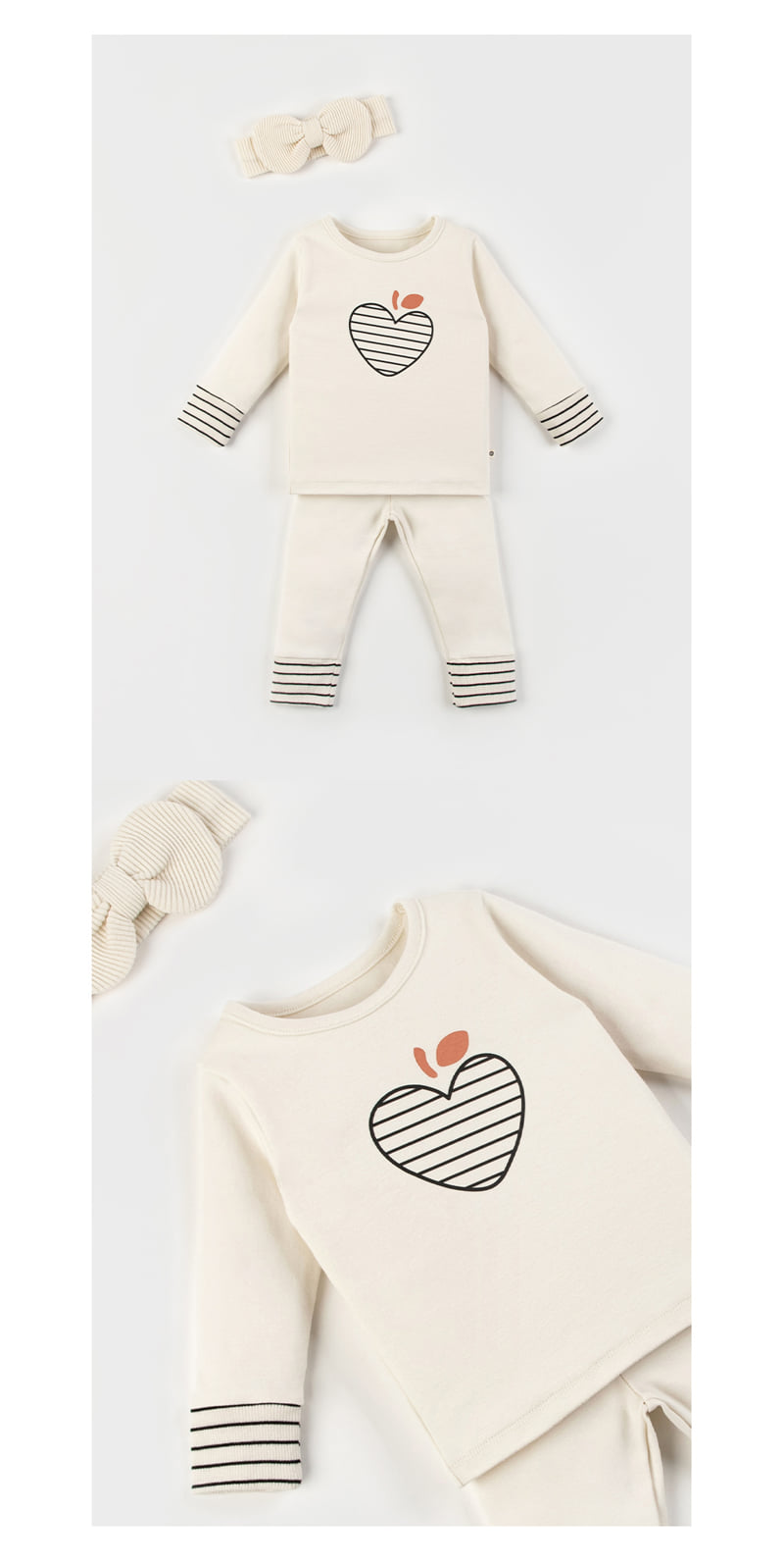 Kids Clara - Korean Baby Fashion - #babyfever - Molang Comfy Belly Baby Loungewear - 6