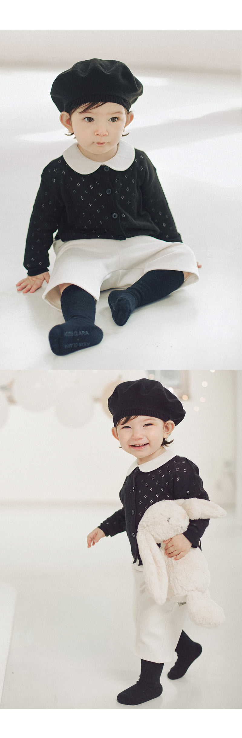 Kids Clara - Korean Baby Fashion - #babygirlfashion - Mono Baby Knee Socks (set of 5) - 6