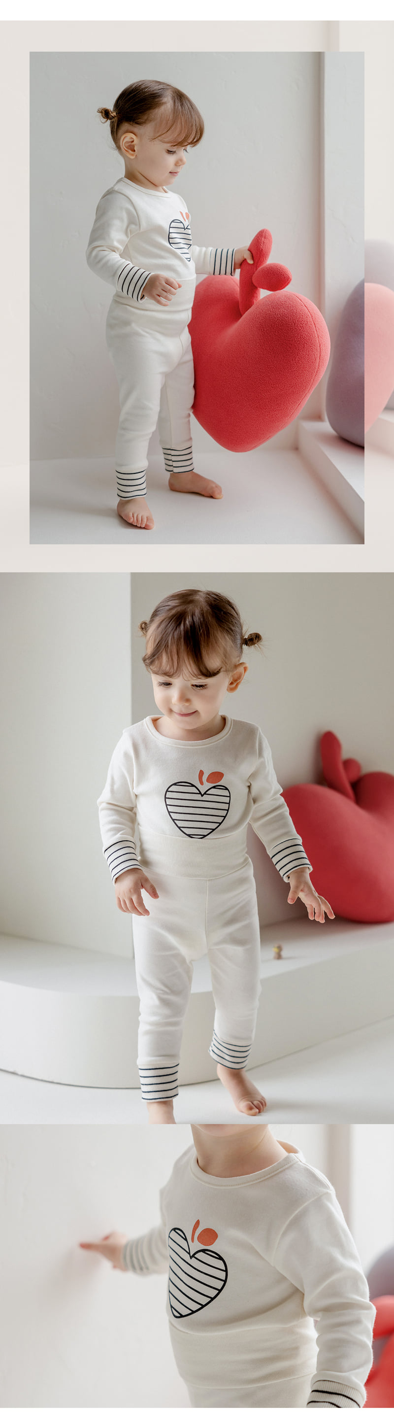 Kids Clara - Korean Baby Fashion - #babygirlfashion - Molang Comfy Belly Baby Loungewear - 7