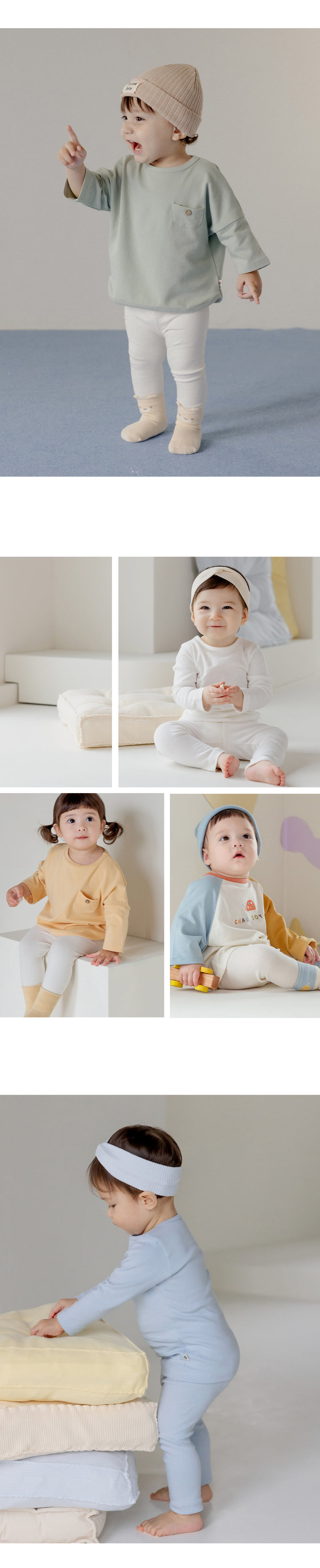 Kids Clara - Korean Baby Fashion - #babygirlfashion - Pure Basic Baby Leggings - 3