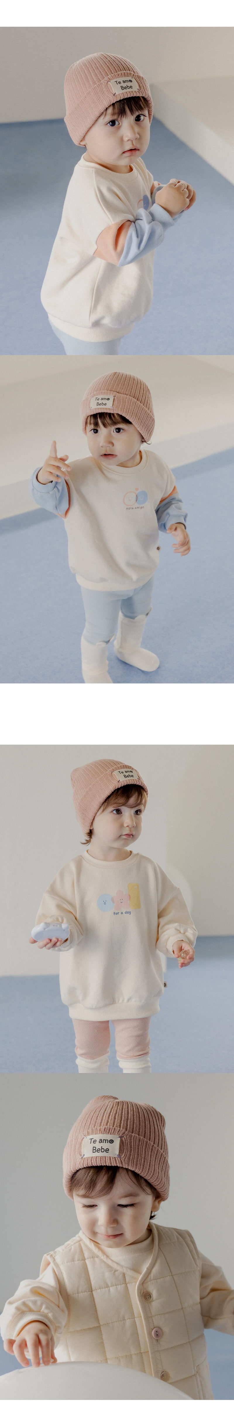 Kids Clara - Korean Baby Fashion - #babygirlfashion - Jenno Rib Baby Beanie - 3