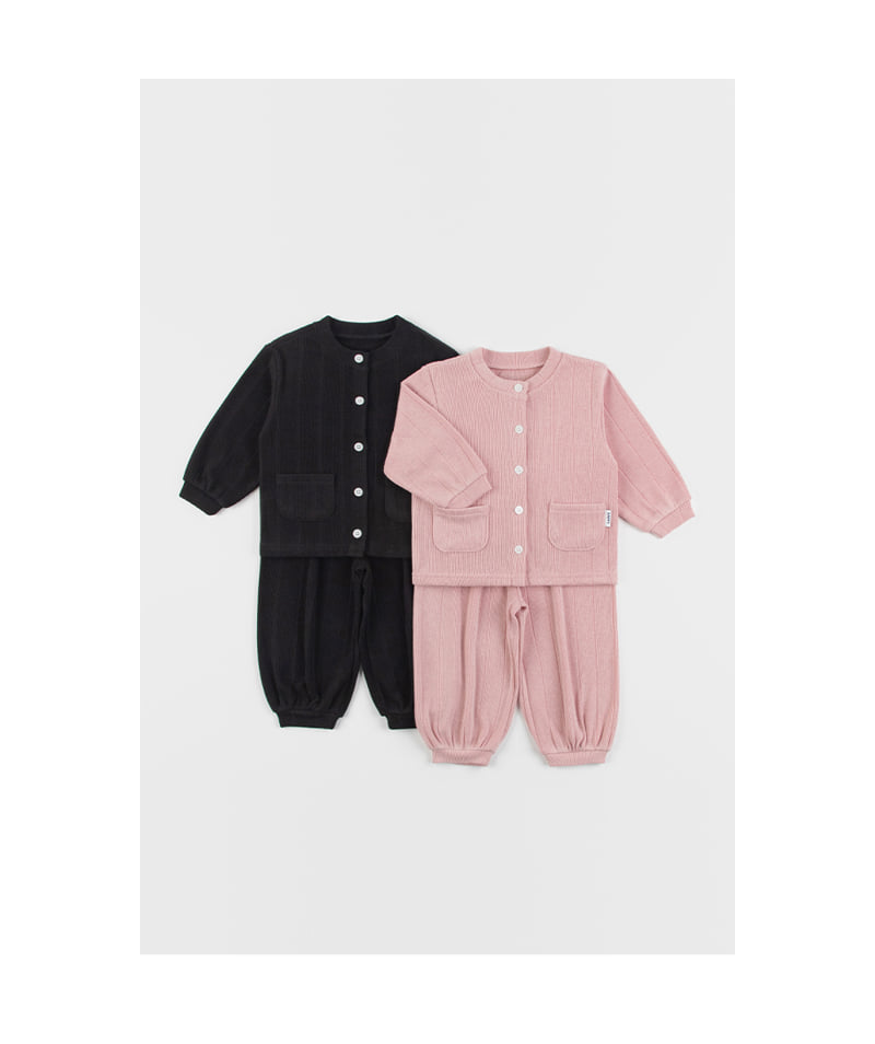 Kids Clara - Korean Baby Fashion - #babygirlfashion - Bridge Baby Top Bottom Set - 4