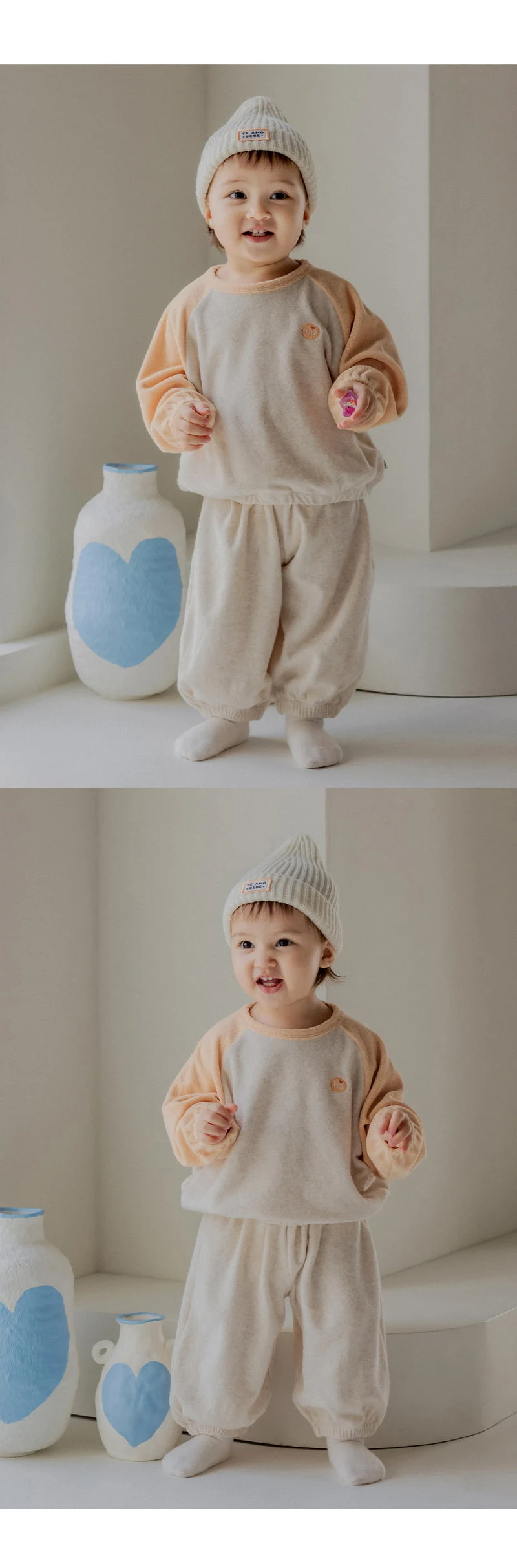 Kids Clara - Korean Baby Fashion - #babyoninstagram - Lav Loosefit Baby Set-up - 4