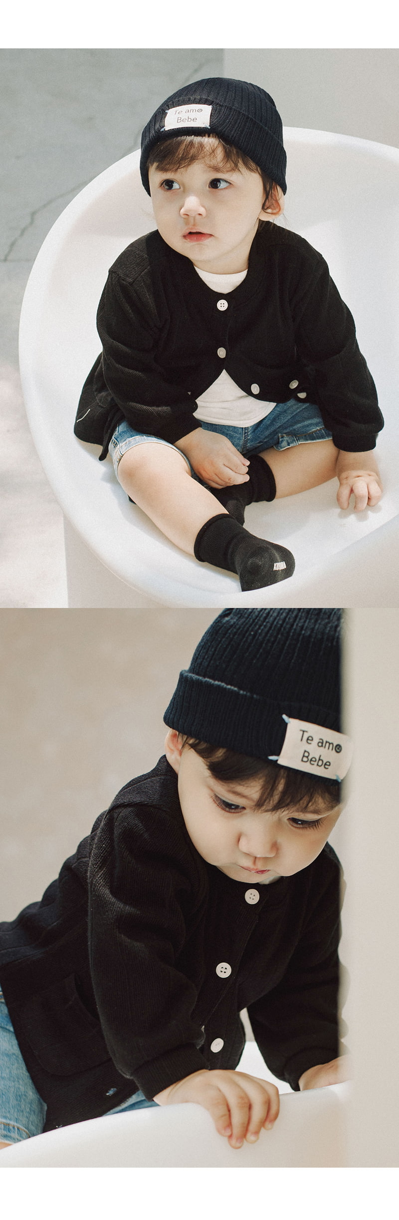 Kids Clara - Korean Baby Fashion - #babyootd - Jenno Rib Baby Beanie - 6