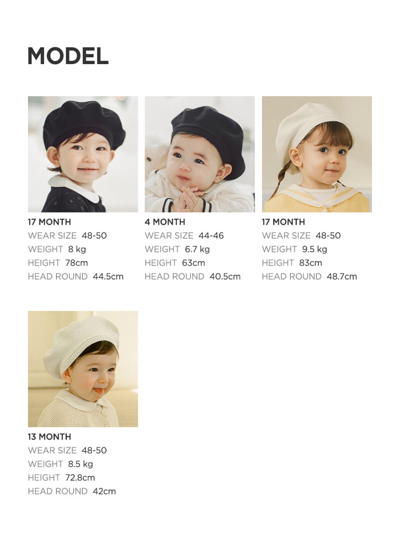 Kids Clara - Korean Baby Fashion - #babyoutfit - Chouchou Knit Baby Beret - 9