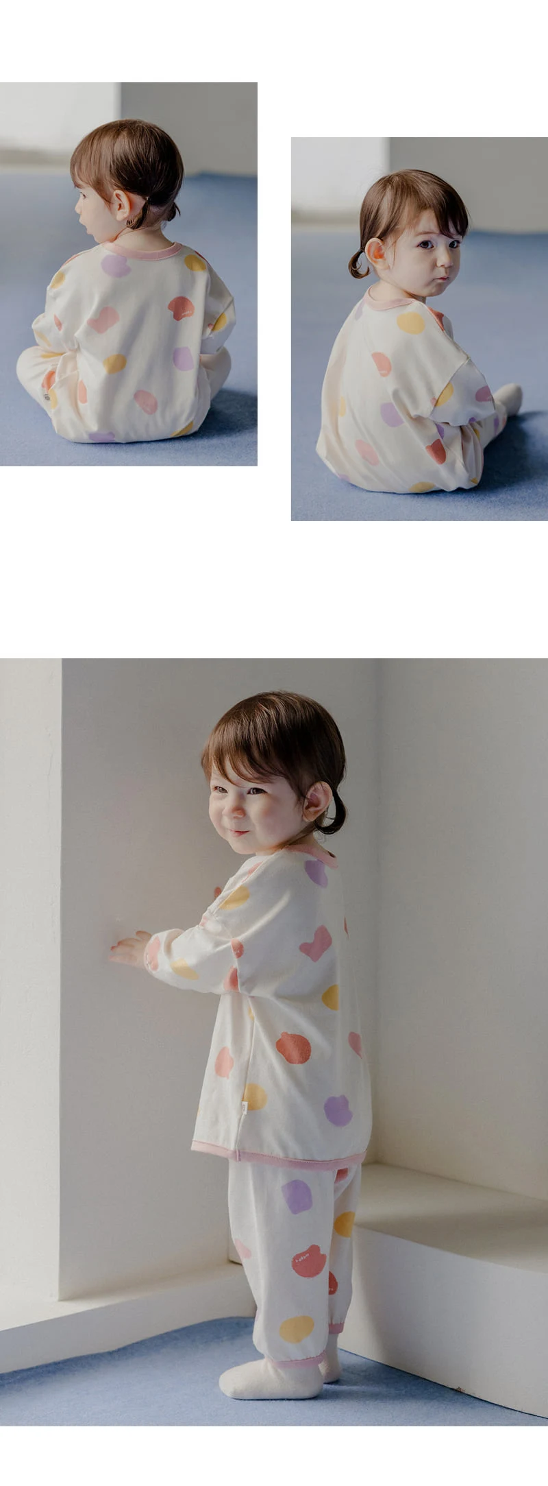 Kids Clara - Korean Baby Fashion - #babyoutfit - Pucky Round Set-up - 4