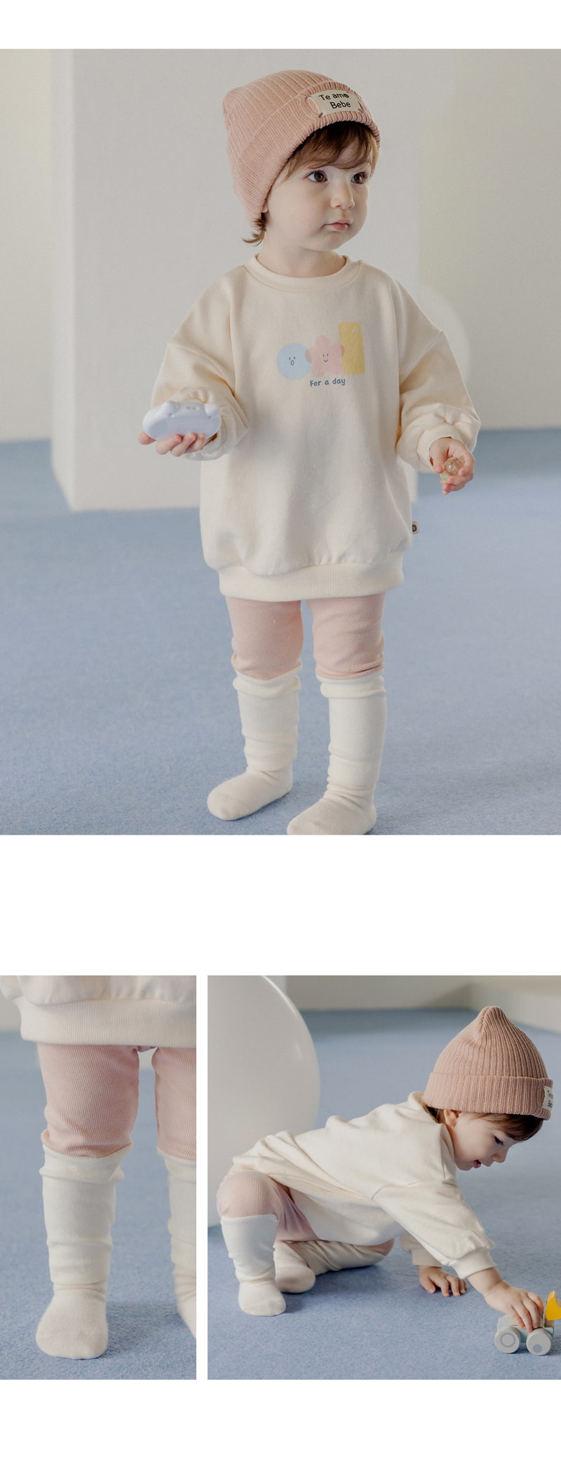 Kids Clara - Korean Baby Fashion - #babyoutfit - Lynn Baby Leggings Set-up - 2