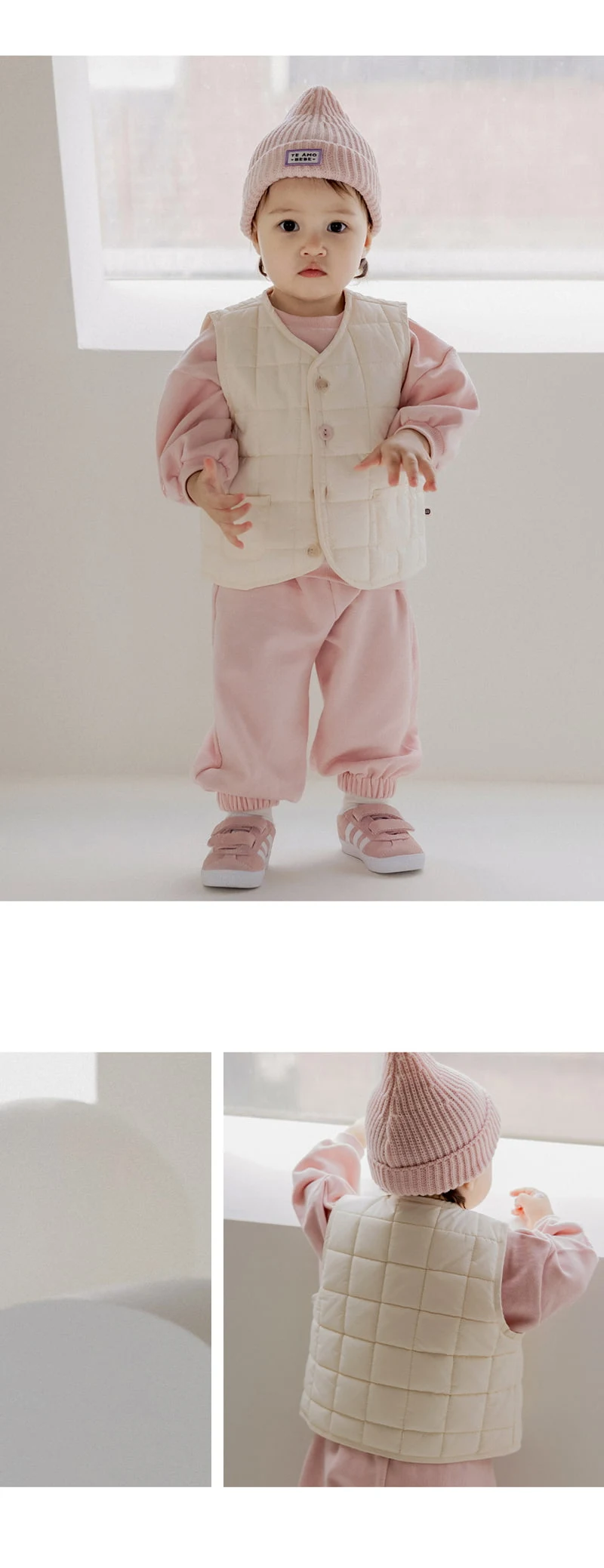 Kids Clara - Korean Baby Fashion - #babyoutfit - Mirabel Quilting Baby Vest - 2