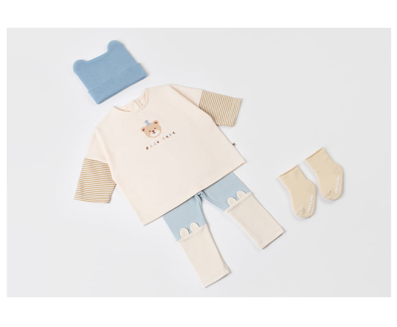 Kids Clara - Korean Baby Fashion - #babyoutfit - Edith Baby Tee - 4