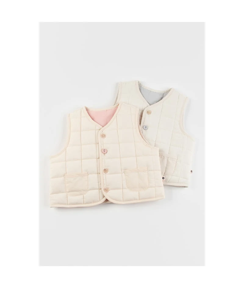 Kids Clara - Korean Baby Fashion - #babywear - Mirabel Quilting Baby Vest - 4