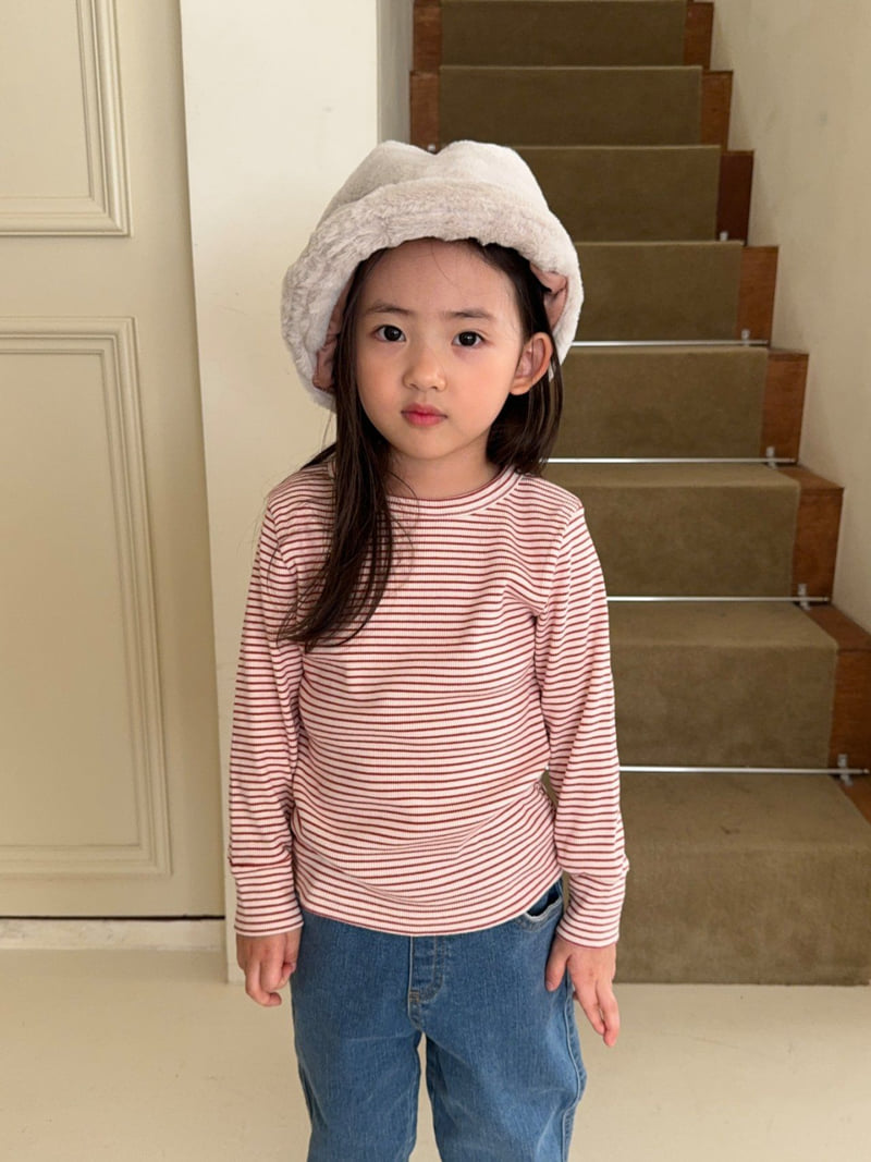 La Chouchou - Korean Baby Fashion - #babyfashion - Dadily Stripe Tee - 5