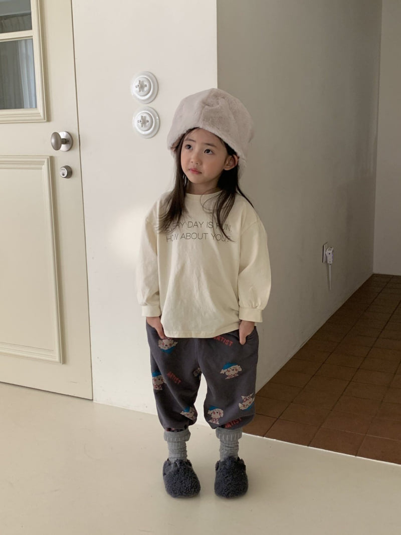 La Chouchou - Korean Baby Fashion - #babyfever - Dog Jogger Pants - 8