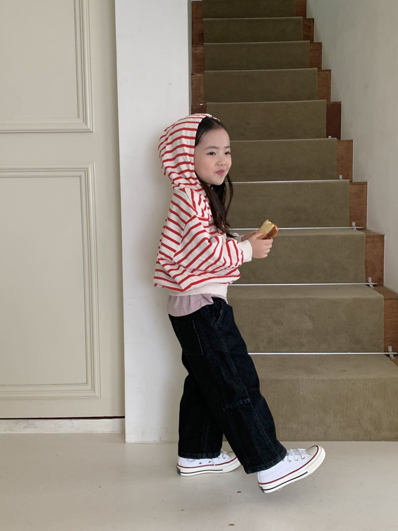 La Chouchou - Korean Baby Fashion - #babyfever - Barguette Denim Pants - 5