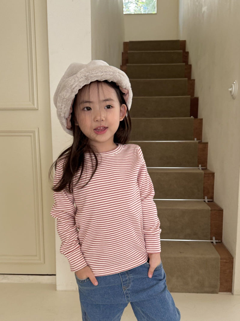 La Chouchou - Korean Baby Fashion - #babyoninstagram - Dadily Stripe Tee - 9