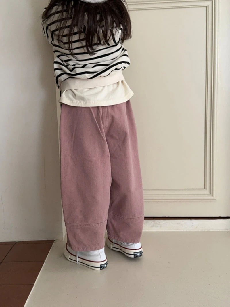 La Chouchou - Korean Baby Fashion - #babylifestyle - Ladder Cotton Pants - 4