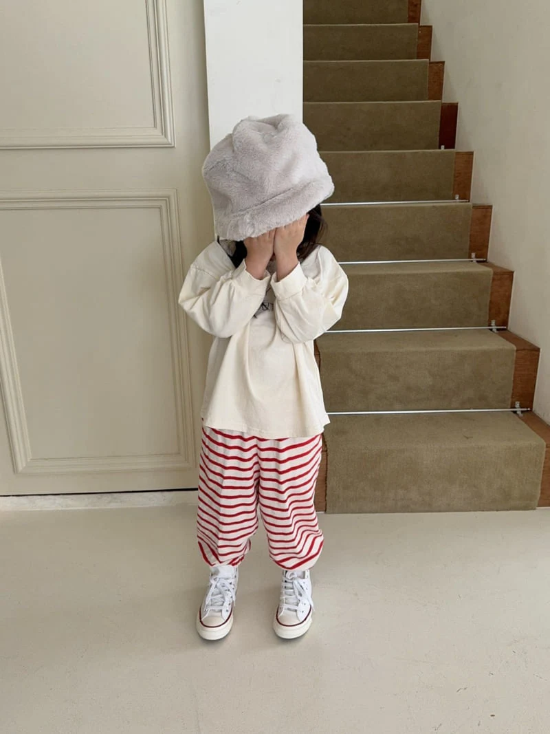 La Chouchou - Korean Baby Fashion - #babyoninstagram - Stripe Jogger Pants - 5