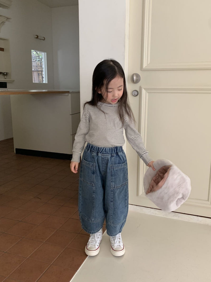 La Chouchou - Korean Baby Fashion - #babyootd - Dadily Stripe Tee - 10