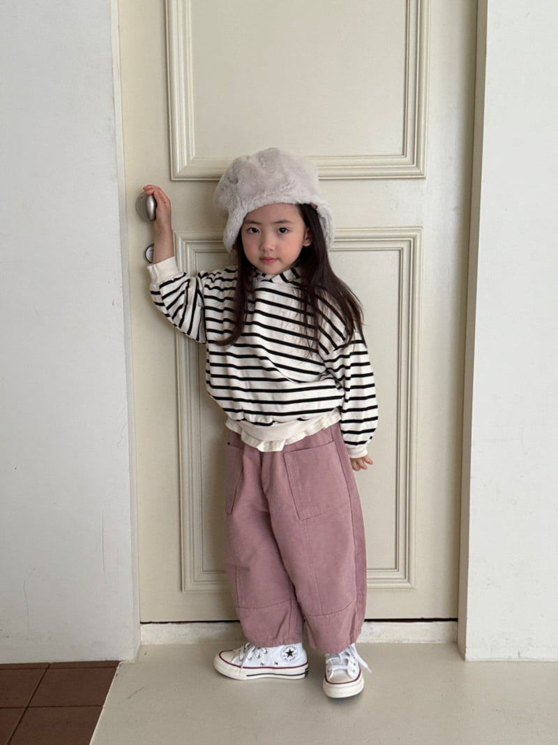 La Chouchou - Korean Baby Fashion - #babyootd - Pigment Stripe Hoodie - 8