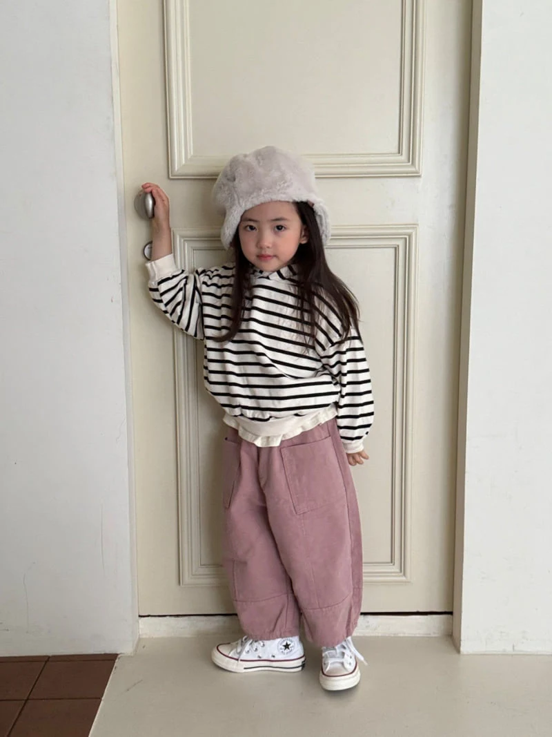 La Chouchou - Korean Baby Fashion - #babyoutfit - Ladder Cotton Pants - 6