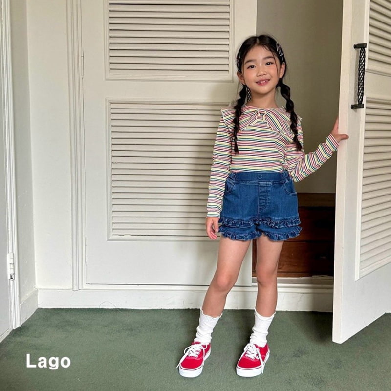 Lago - Korean Children Fashion - #childofig - Ribbon Rib Span Tee - 4