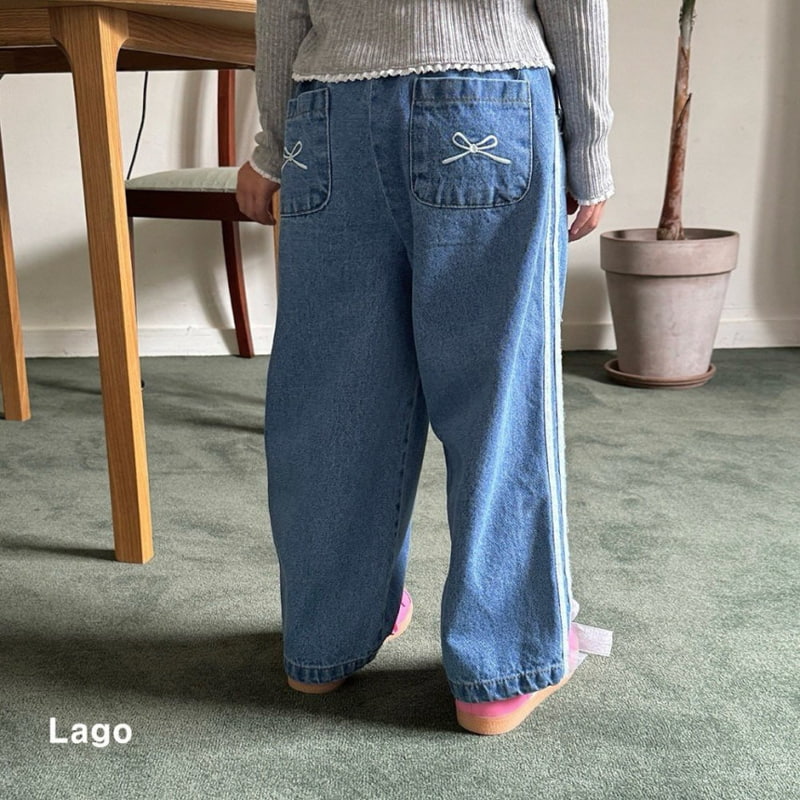 Lago - Korean Children Fashion - #childofig - Line Denim Pants - 11