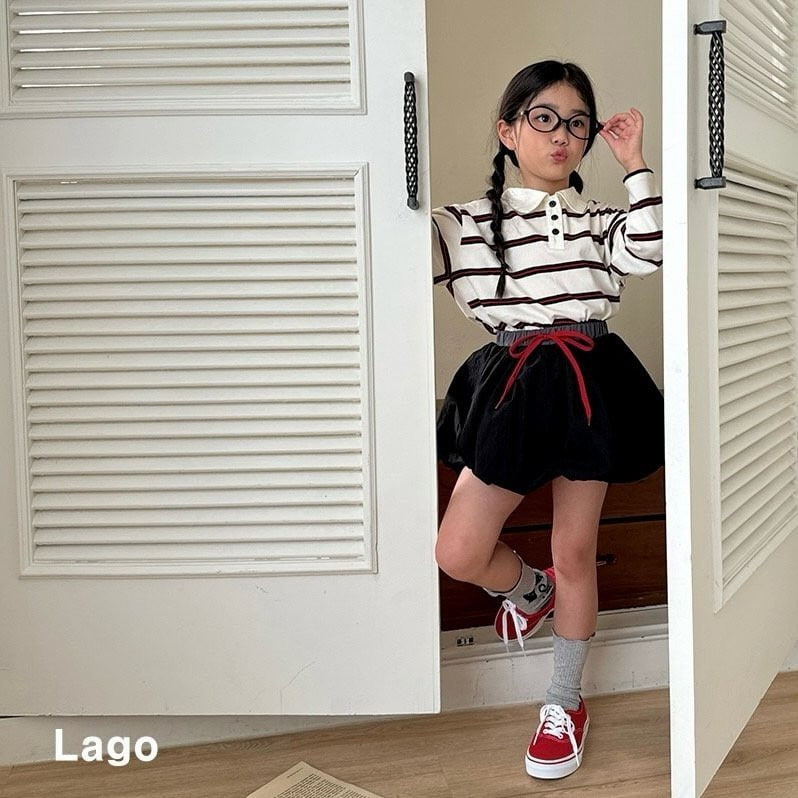 Lago - Korean Children Fashion - #designkidswear - Miu Stripe Tee - 2