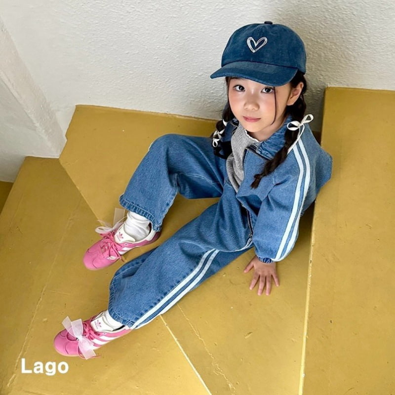 Lago - Korean Children Fashion - #discoveringself - Line Denim Jacket - 6