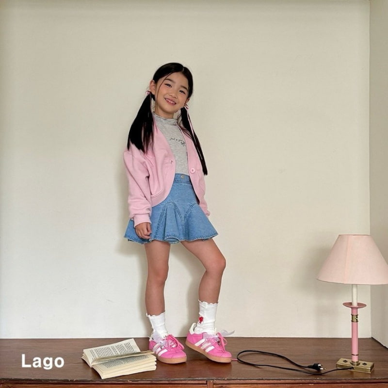 Lago - Korean Children Fashion - #designkidswear - Ruffle Denim Skirt - 4