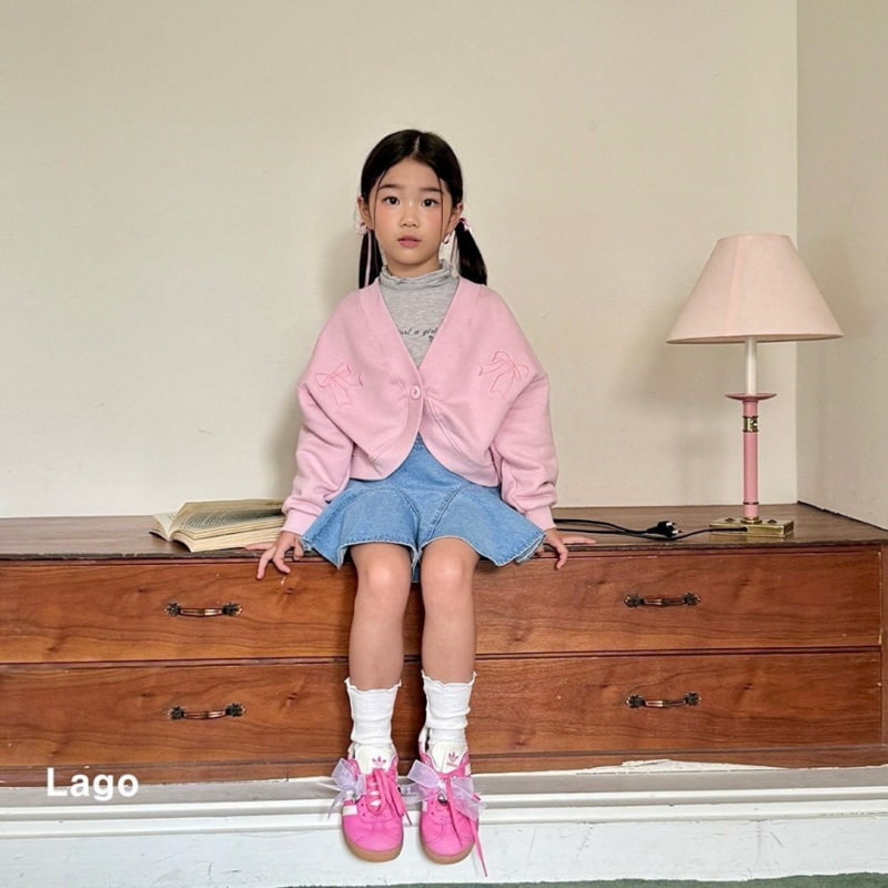 Lago - Korean Children Fashion - #fashionkids - Ruffle Denim Skirt - 5