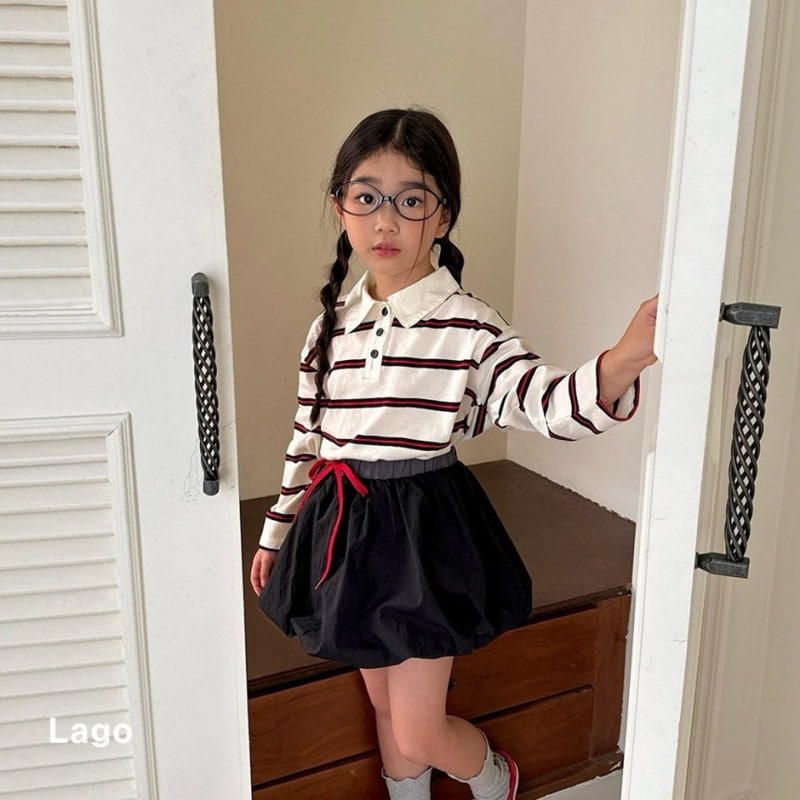 Lago - Korean Children Fashion - #kidzfashiontrend - Miu Stripe Tee - 7