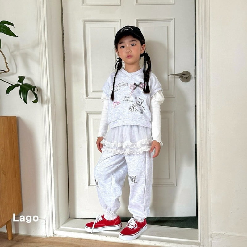 Lago - Korean Children Fashion - #kidsstore - Terry Ribbon Vest - 4