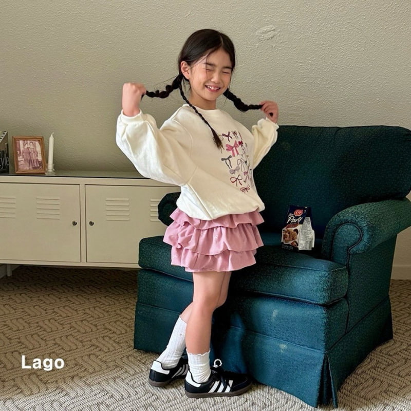 Lago - Korean Children Fashion - #littlefashionista - Ribbon Graphics Sweatshirts - 9