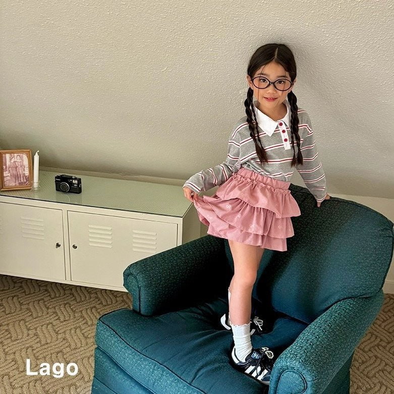 Lago - Korean Children Fashion - #minifashionista - Miu Stripe Tee - 11