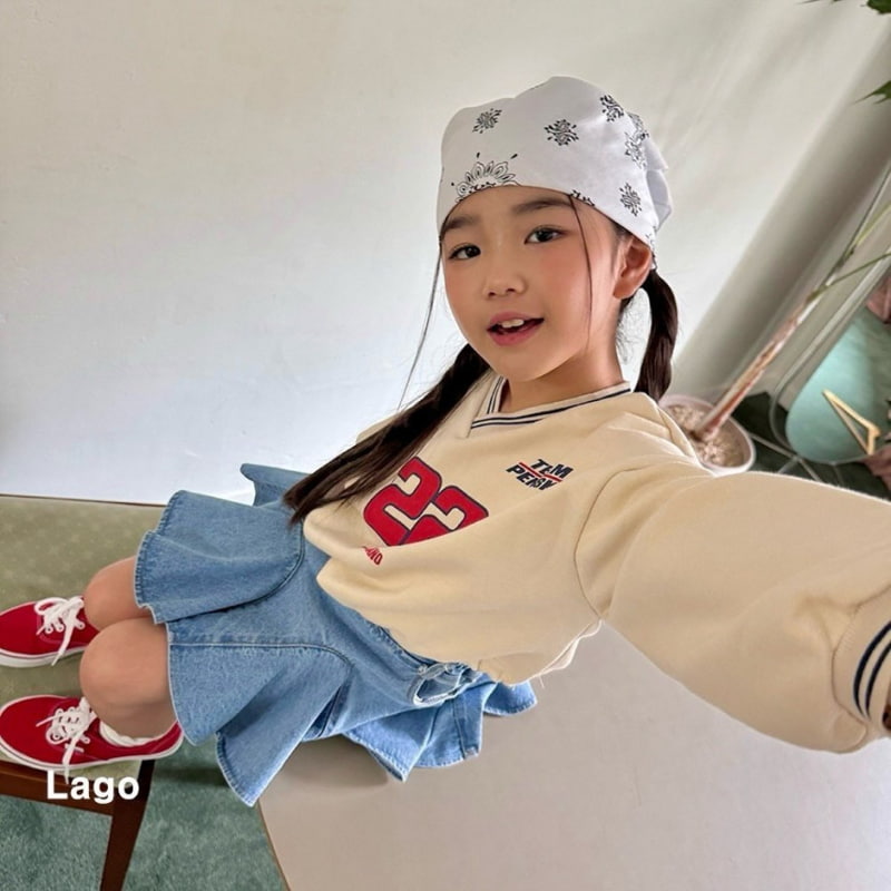 Lago - Korean Children Fashion - #prettylittlegirls - V Banding Sweatshirts - 8