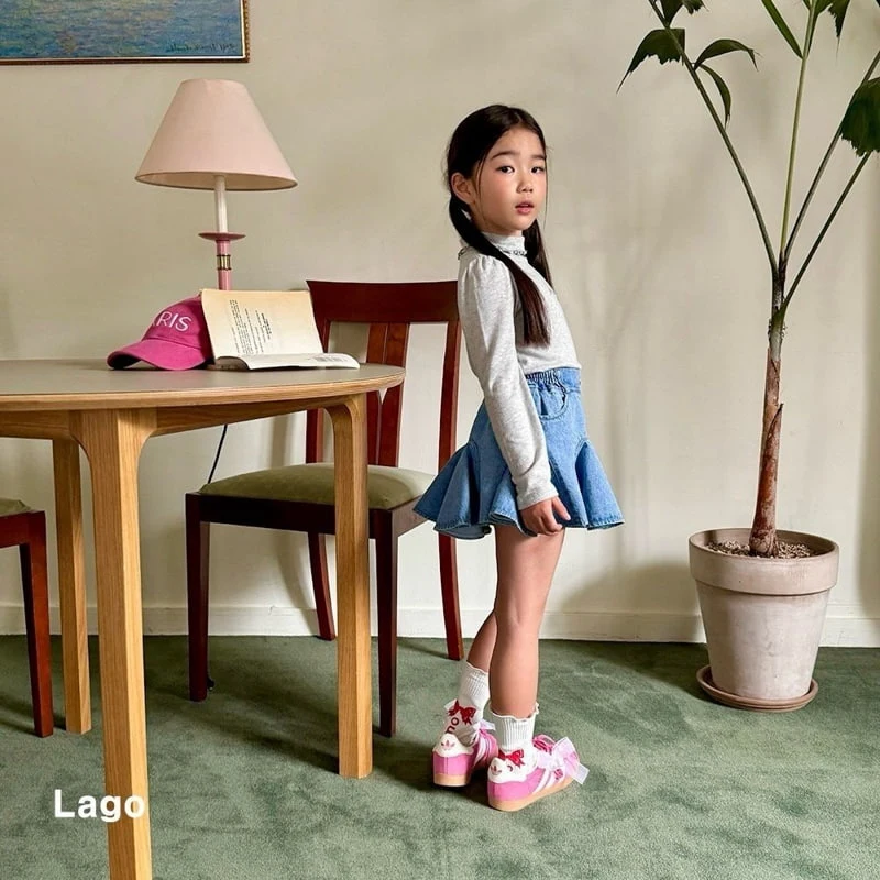 Lago - Korean Children Fashion - #todddlerfashion - Cozy Span Turtleneck Tee - 10