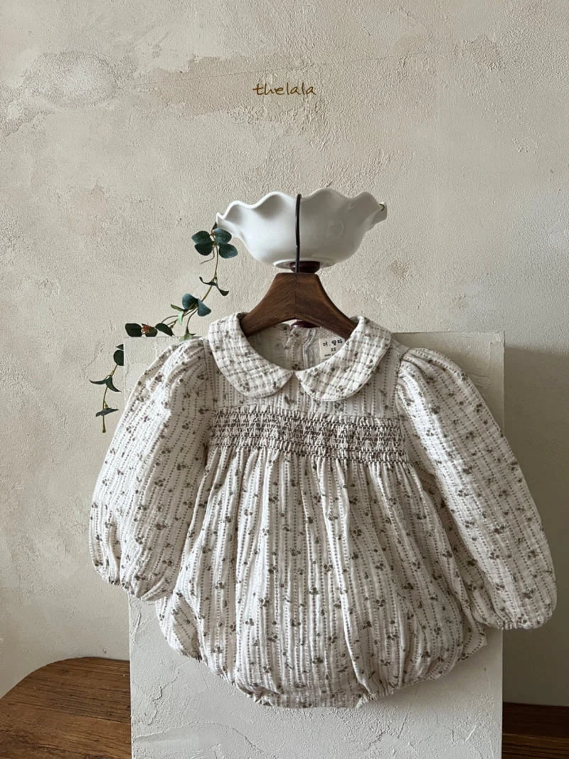 Lala - Korean Baby Fashion - #babyboutiqueclothing - El Smocked Bodysuit - 3