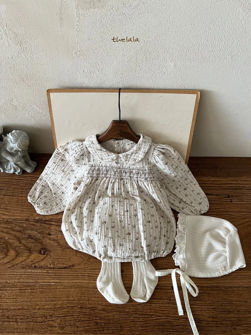 Lala - Korean Baby Fashion - #babyboutiqueclothing - El Smocked Bodysuit - 4