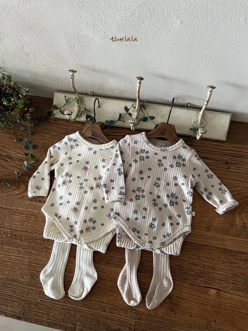 Lala - Korean Baby Fashion - #babygirlfashion - Floral Bodysuit