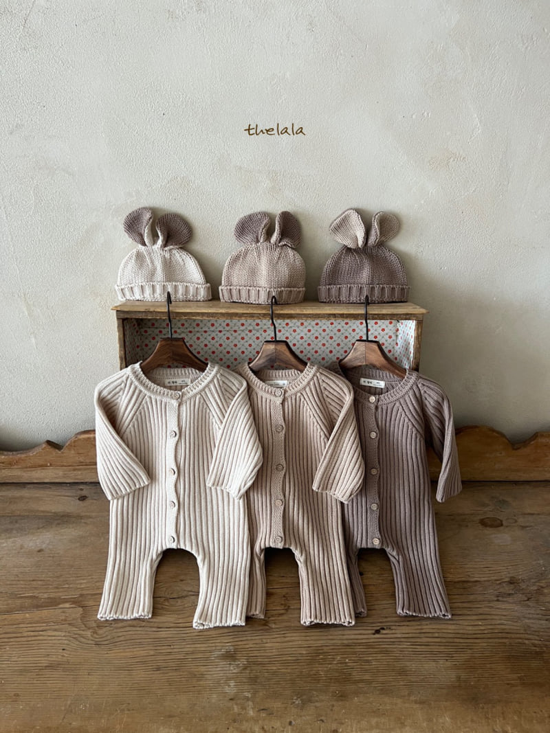 Lala - Korean Baby Fashion - #babyootd - Off Knit Bodysuit