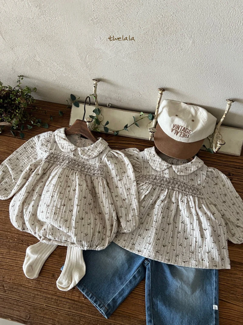 Lala - Korean Baby Fashion - #babyoutfit - El Smocked Bodysuit - 12