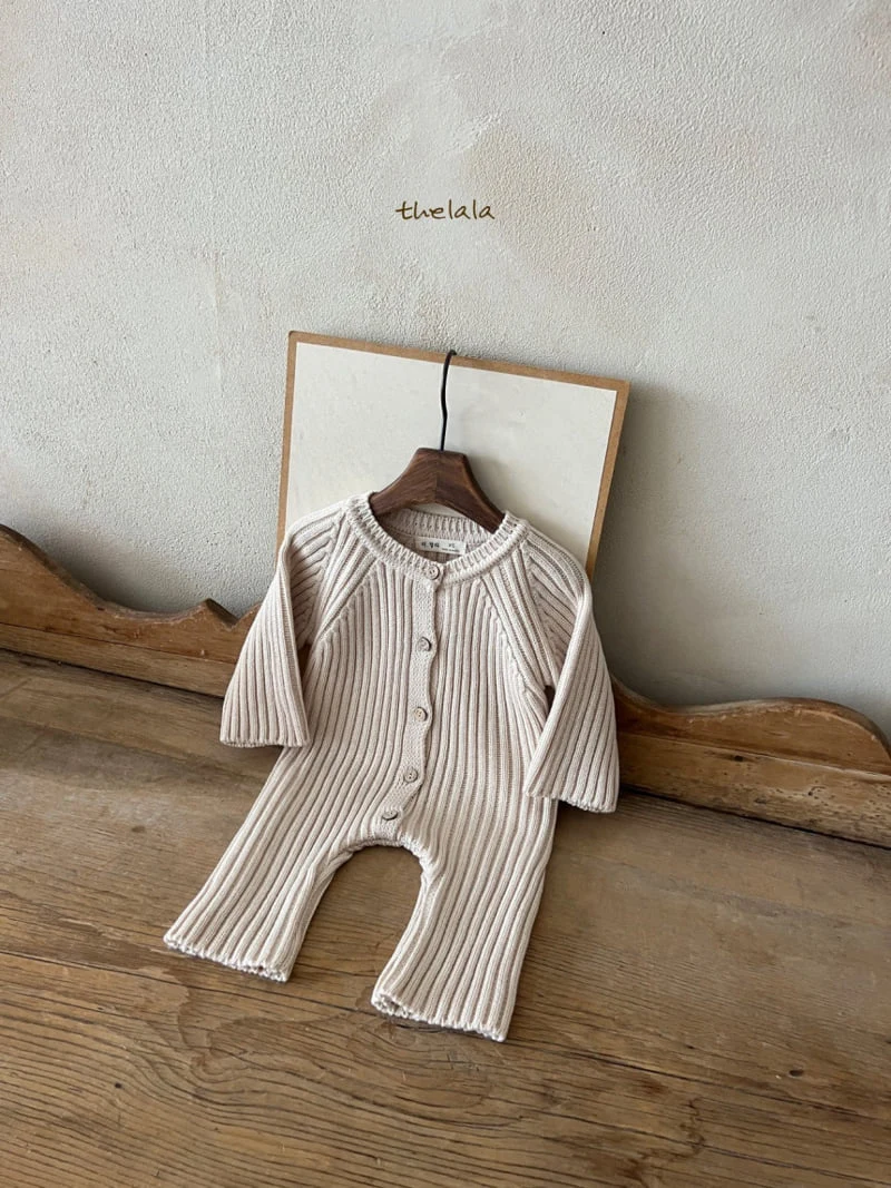 Lala - Korean Baby Fashion - #onlinebabyshop - Off Knit Bodysuit - 6