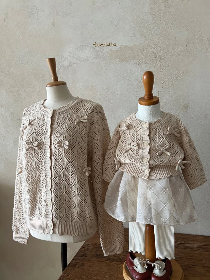 Lala - Korean Children Fashion - #childofig - Ribbon Knit Cardigan - 2