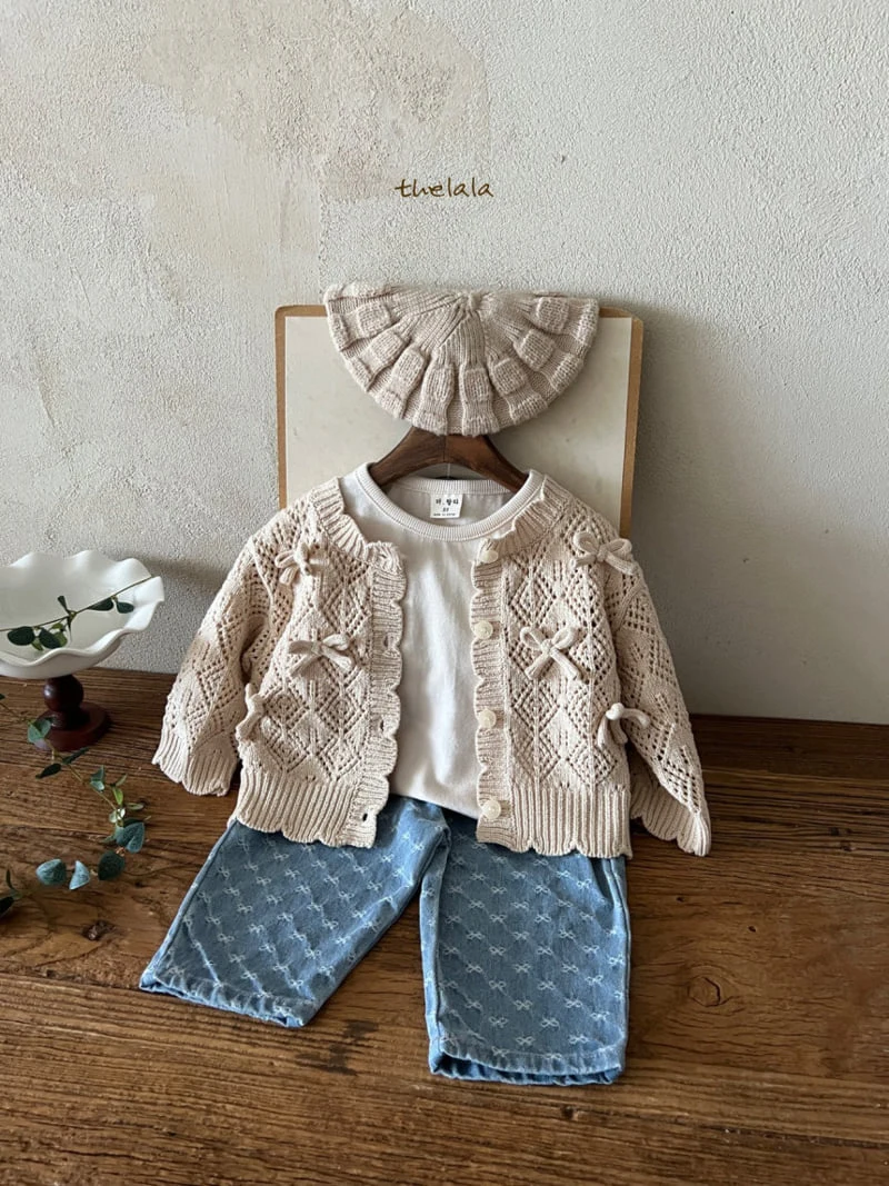 Lala - Korean Children Fashion - #stylishchildhood - Ribbon Knit Cardigan