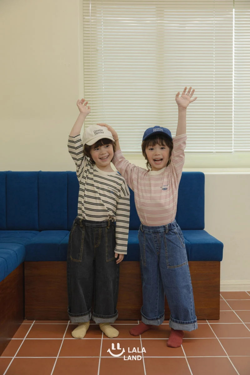 Lalaland - Korean Children Fashion - #discoveringself - Spot Denim Pants - 2