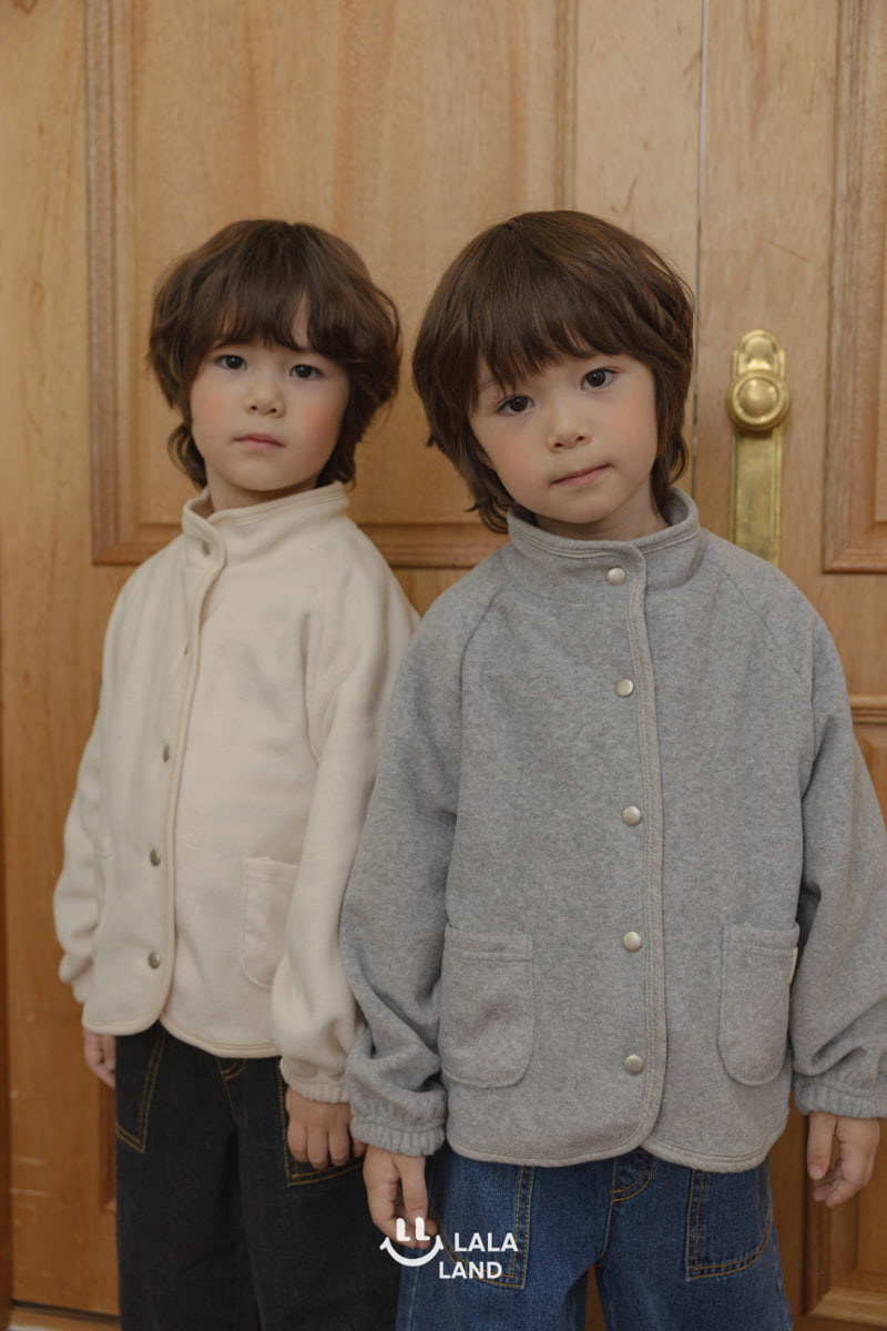 Lalaland - Korean Children Fashion - #kidsshorts - Raglan Fleece Jacket - 6