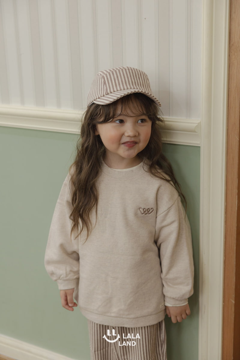 Lalaland - Korean Children Fashion - #littlefashionista - Heart Latte Sweatshirts - 12