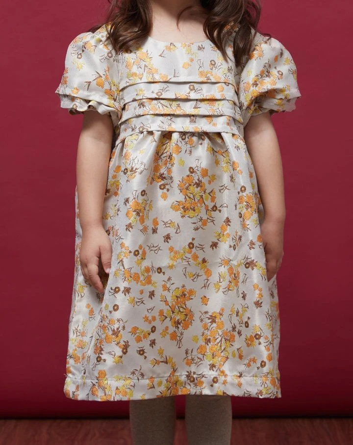 Le Bev - Korean Children Fashion - #discoveringself - Camila Jacquard Dress - 2