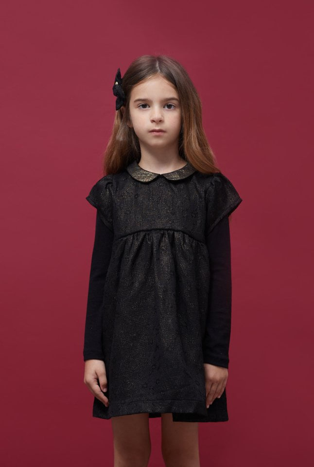 Le Bev - Korean Children Fashion - #discoveringself - Erin Pearl Jacquard Dress